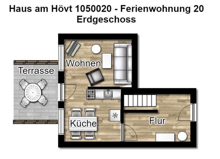 Haus Am Hoevt - Ferienwohnung 20 Гёрен Экстерьер фото